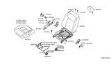 Diagram for 2018 Nissan Leaf Seat Cushion - 87311-3NF0A