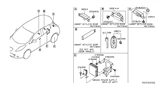 Diagram for Nissan Leaf Car Key - 285E3-3NF4A