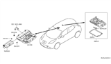 Diagram for 2021 Nissan Leaf Dome Light - 26410-3NF0A