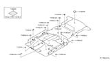 Diagram for 2019 Nissan Leaf Body Mount Hole Plug - 74849-1JY0A