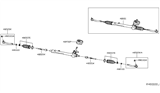 Diagram for 2015 Nissan Leaf Steering Gear Box - 48001-3NF1A