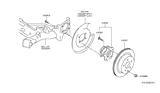 Diagram for 2013 Nissan Leaf Wheel Hub - 43202-3NF0A