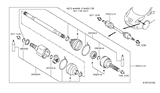 Diagram for 2016 Nissan Leaf Axle Shaft - 39101-3NF2A