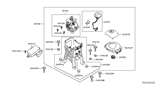 Diagram for 2017 Nissan Leaf Automatic Transmission Shifter - 34901-3NF0A