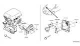 Diagram for 2015 Nissan Leaf ABS Control Module - 23740-4ND0A