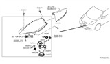 Diagram for 2017 Nissan Leaf Headlight - 26010-9RB0A