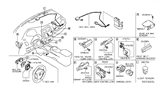 Diagram for 2015 Nissan Pathfinder Clock Spring - 25554-3JA0B