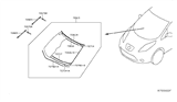 Diagram for 2014 Nissan Leaf Windshield - 72700-3NF0A