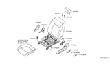 Diagram for 2017 Nissan Leaf Seat Cover - 87321-3NF6B