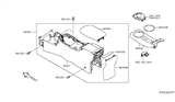 Diagram for Nissan Leaf Center Console Base - 96915-3NF0B