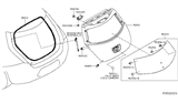 Diagram for 2013 Nissan Leaf Lift Support - 90451-3NF0A