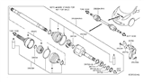 Diagram for Nissan Leaf CV Joint - 39211-3RA0B