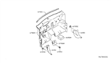 Diagram for Nissan Leaf Dash Panels - 67900-3NF0A