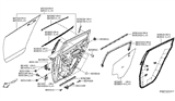 Diagram for 2013 Nissan Leaf Door Seal - 82820-3NK0A