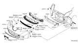 Diagram for Nissan Leaf Grille - 62256-3NF5A