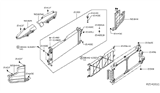 Diagram for 2014 Nissan Leaf Radiator - 21410-3NF0A