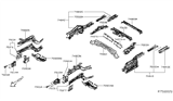 Diagram for 2016 Nissan Leaf Rear Crossmember - G5470-3NFMA