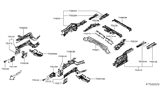 Diagram for 2017 Nissan Leaf Rear Crossmember - G5650-3NFMA