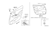 Diagram for 2015 Nissan Leaf Armrest - 80961-3NF1B