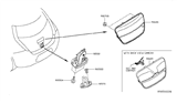 Diagram for 2014 Nissan Leaf Tailgate Handle - 90606-3NF3B