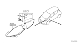 Diagram for 2015 Nissan Leaf Side Marker Light - 26180-3NF0A