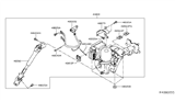 Diagram for 2015 Nissan Leaf Steering Shaft - 48080-3NF0A