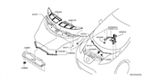 Diagram for 2016 Nissan Leaf Hood Hinge - F5401-3NFMA