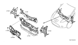 Diagram for 2015 Nissan Leaf Dash Panels - 67100-3NF0A