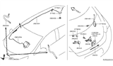 Diagram for 2017 Nissan Leaf Antenna - 28208-4NS0A