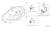 Diagram for Nissan 370Z Air Bag Sensor - K8820-1EA1A