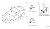 Diagram for 2013 Nissan 370Z Air Bag Control Module - K8820-1EB1A