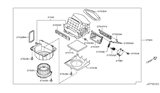 Diagram for 2013 Nissan 370Z Cabin Air Filter - B7277-1EA0A