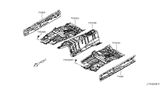 Diagram for Nissan 370Z Floor Pan - G4320-1EAMA