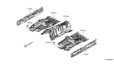 Diagram for 2010 Nissan 370Z Floor Pan - G4320-1EAMA