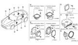 Diagram for Nissan Car Speakers - 28153-3TA0A