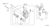 Diagram for 2015 Nissan 370Z Brake Pad Set - D4060-1MB0A