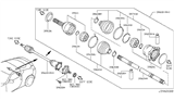 Diagram for Nissan 370Z Axle Shaft - 39600-1EA0A