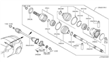 Diagram for 2010 Nissan 370Z Axle Shaft - 39600-1EA0A