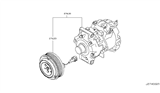 Diagram for Nissan 370Z A/C Compressor - 92600-1CB2A