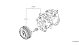 Diagram for 2017 Nissan 370Z A/C Compressor - 92600-1CB2A