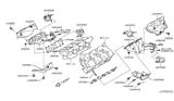 Diagram for Nissan 370Z Exhaust Heat Shield - 16590-EY00A