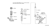 Diagram for 2015 Nissan 370Z Coil Spring Insulator - 55338-1EA0A