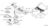 Diagram for 2011 Nissan 370Z Weather Strip - 66870-1EA0A