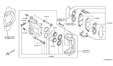 Diagram for 2016 Nissan 370Z Brake Pad Set - D1060-JL00J