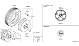 Diagram for 2010 Nissan 370Z Spare Wheel - D0300-1A34B