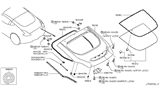 Diagram for Nissan 370Z Weather Strip - 90830-1EA0A