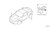 Diagram for Nissan 370Z TPMS Sensor - 40700-JK00B