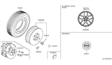 Diagram for 2016 Nissan 370Z Spare Wheel - D0C00-3GM3B
