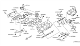 Diagram for 2017 Nissan Altima Exhaust Manifold Gasket - 14036-EA200