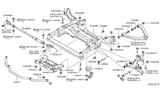 Diagram for 2016 Nissan 370Z Sway Bar Link - 54618-JK03B